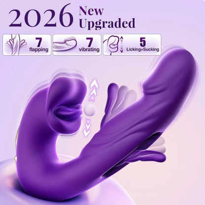 ❄️ Flash Sale 70% OFF 💋 2026 Upgraded Luvora™ 4-in-1 Flapping & Licking Vibrator