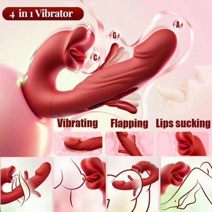 ❄️ Flash Sale 70% OFF 💋 2026 Upgraded Luvora™ 4-in-1 Flapping & Licking Vibrator
