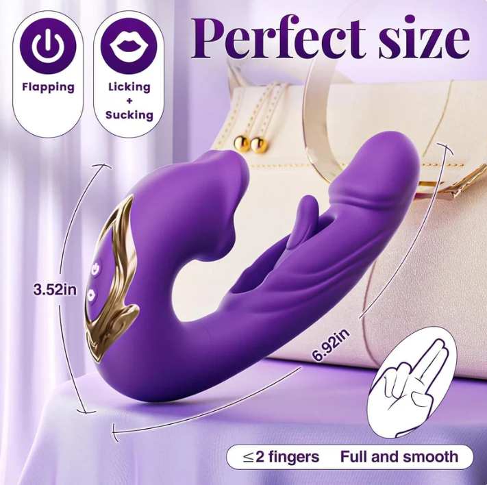 ❄️ Flash Sale 70% OFF 💋 2026 Upgraded Luvora™ 4-in-1 Flapping & Licking Vibrator